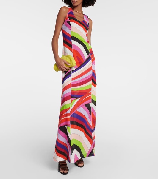 Iride cotton maxi dress