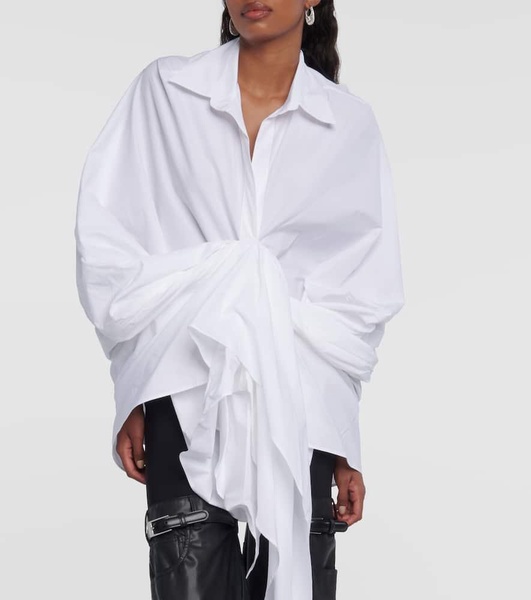 Wrap cotton shirt