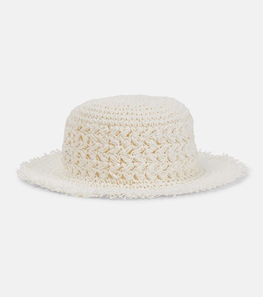 Paper straw bucket hat