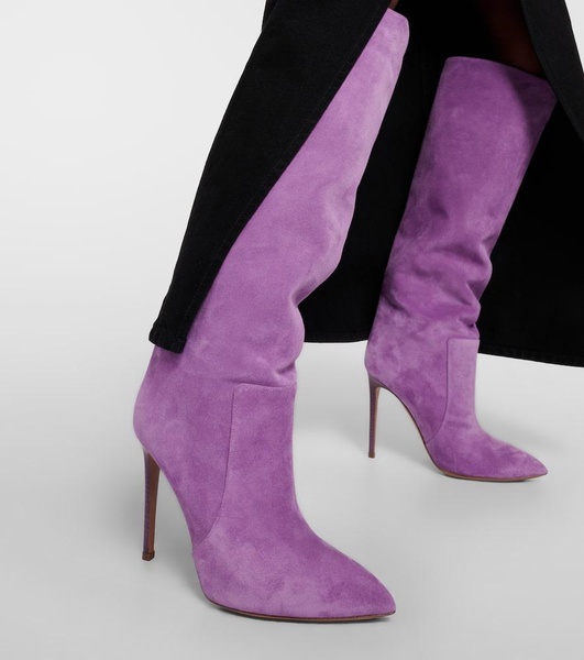 105 suede knee-high boots