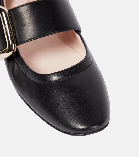 Soft Choc Babies leather ballet flats