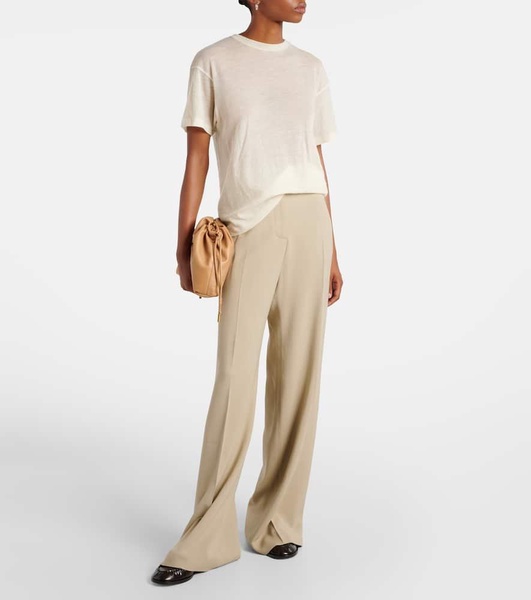 Auden high-rise wide-leg pants