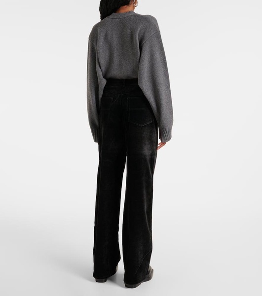 White Label Donovan chenille wide-leg pants