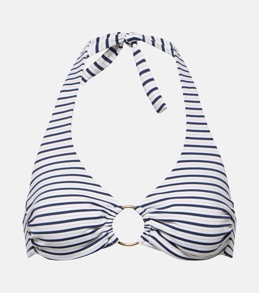 Brussels striped bikini top