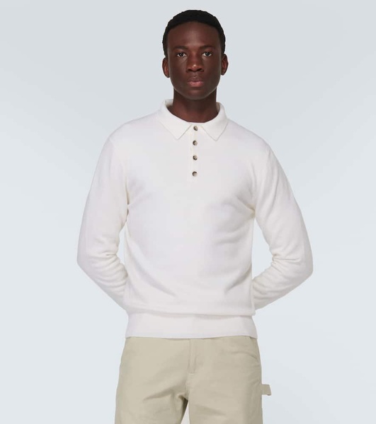 Cashmere polo sweater