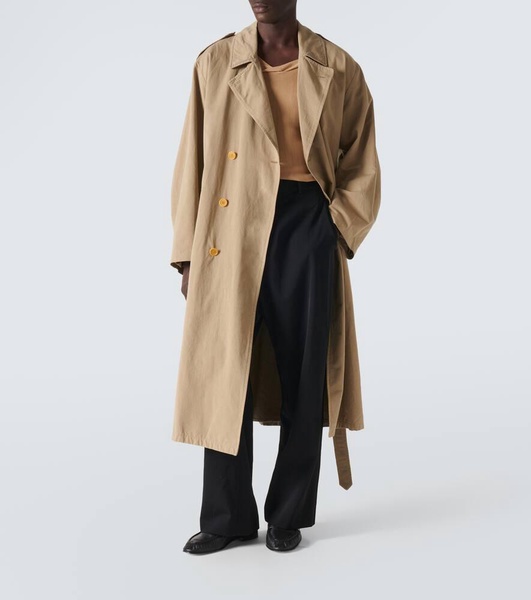 Montrose cotton and linen trench coat