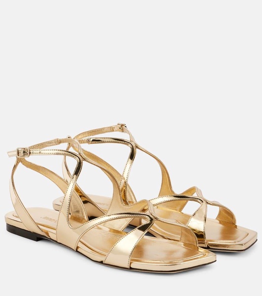 Ayla metallic leather sandals