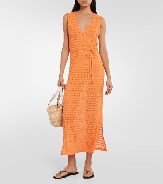 Annabel crochet midi dress