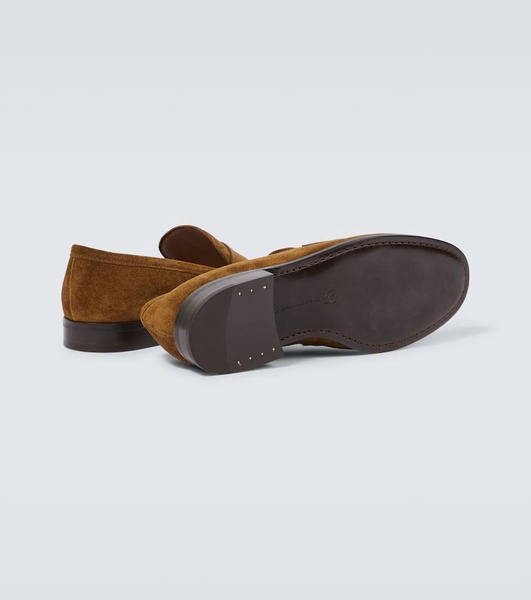 George suede penny loafers