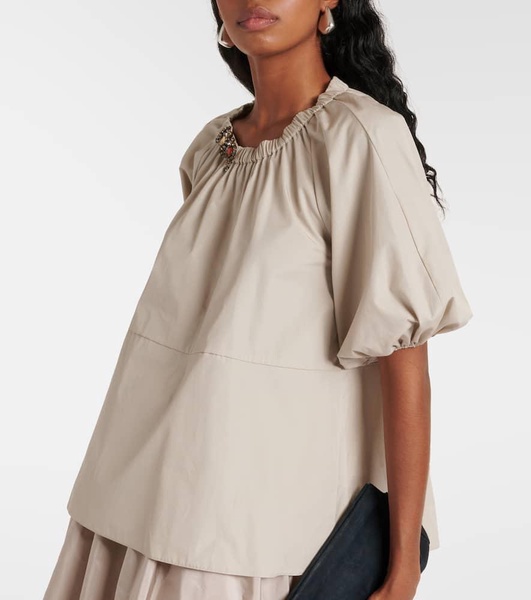 Cotton poplin top