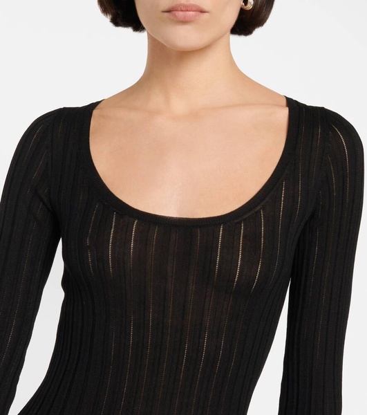 Tiago ribbed-knit top