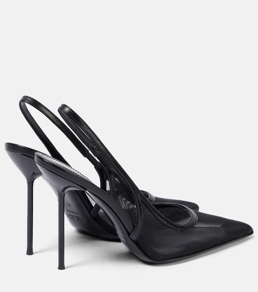 Lidia 105 mesh slingback pumps