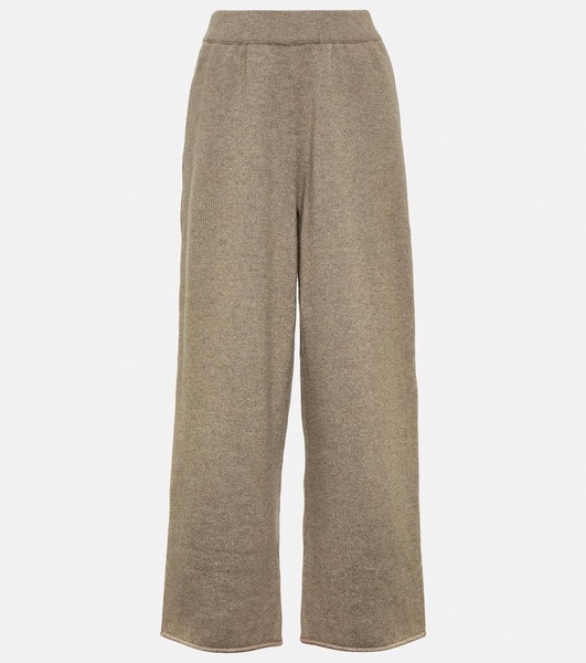 Emely cashmere wide-leg pants