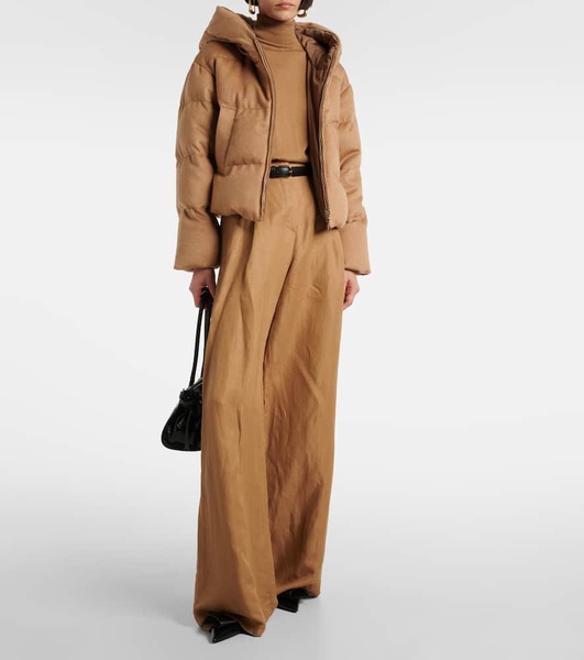 The Cube Dalia camel hair puffer jacket