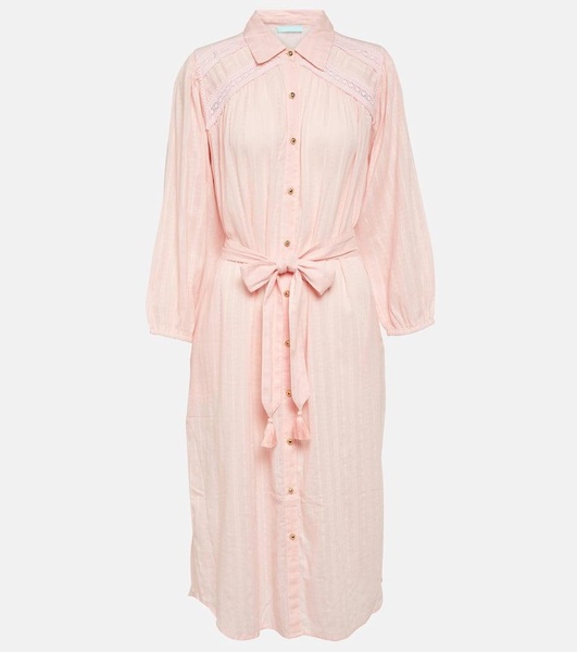 Cressida belted cotton shirt dress