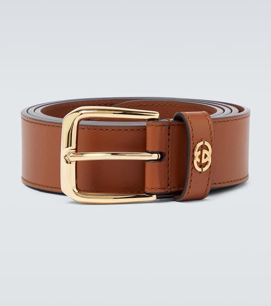 4cm Logo-Embellished Leather Belt