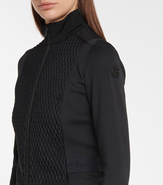 High-neck zipped jacket