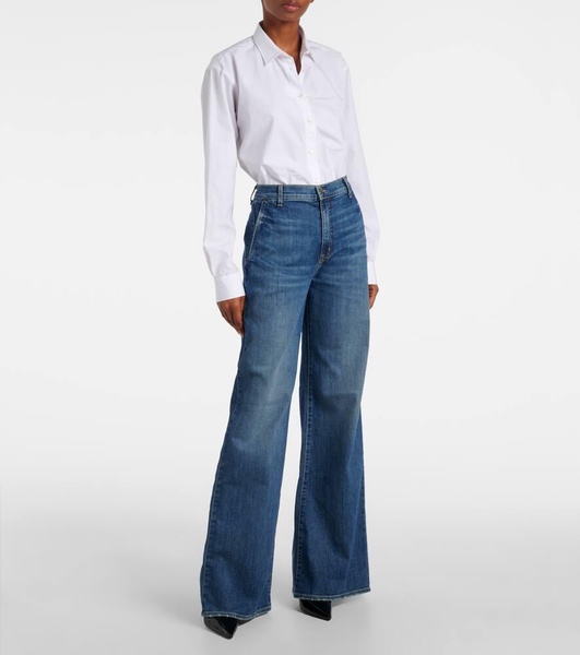 Anna mid-rise flared jeans