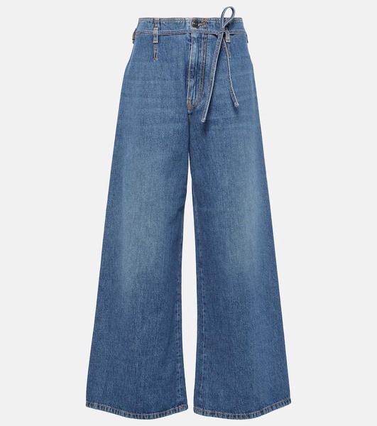 High-rise wide-leg jeans