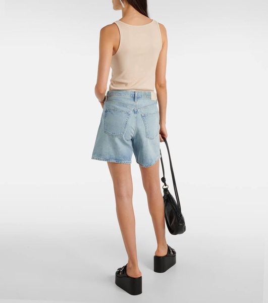 Brynn high-rise denim shorts