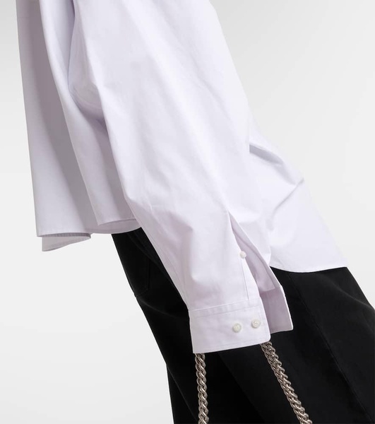 Oversized cotton poplin shirt