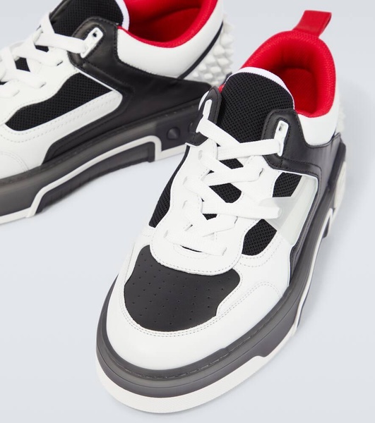 Astroloubi leather-trimmed sneakers