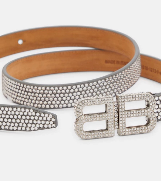 BB Hourglass thin embellished belt