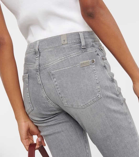 Mid-rise slim jeans