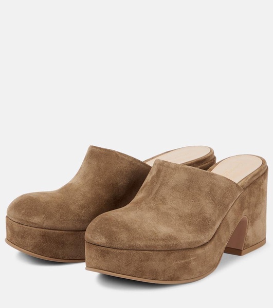 Lyss suede platform mules