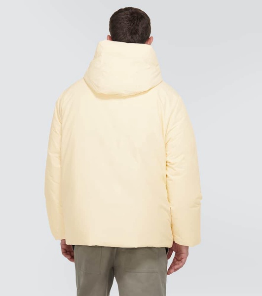 Oversized hooded down jacket 