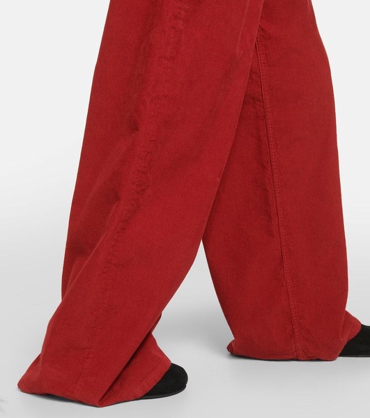 Chan corduroy wide-leg pants