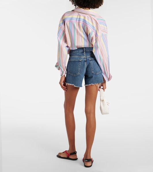 Annabelle high-rise denim shorts