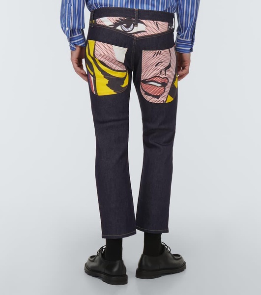 x Roy Lichtenstein Straight-leg jeans