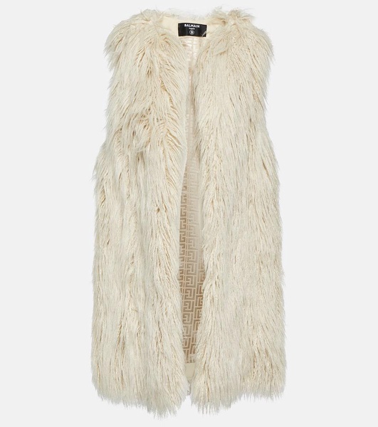 Faux fur vest