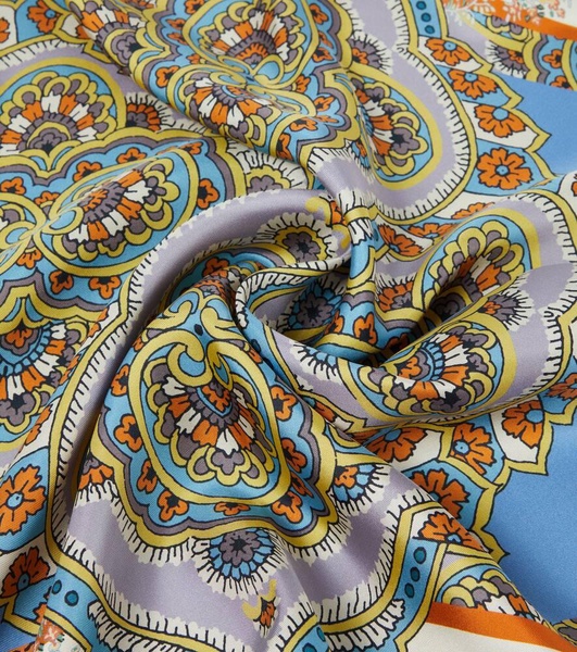 Printed silk scarf