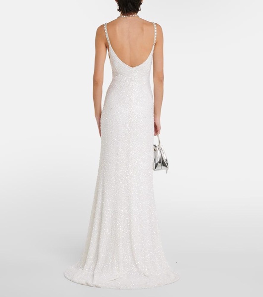 Bridal Nora sequined silk gown