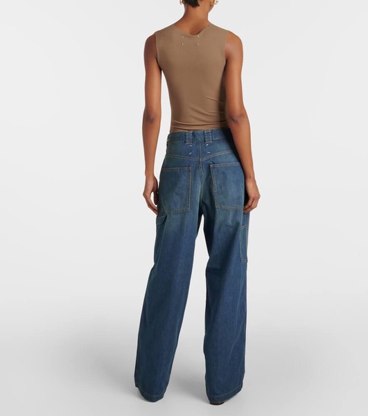 Americana mid-rise wide-leg jeans