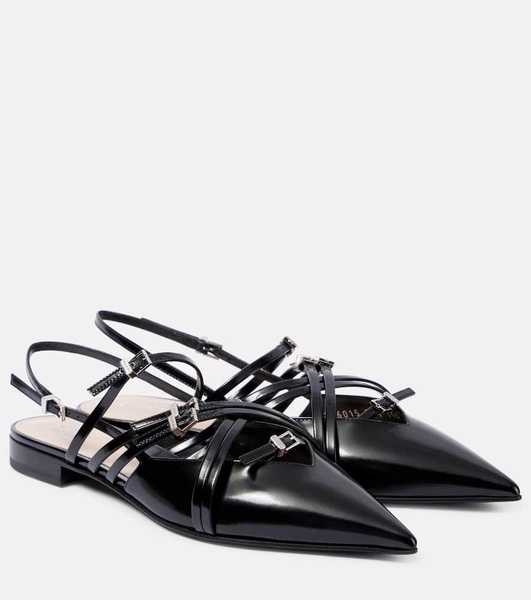 Seraphine polished leather ballet flats