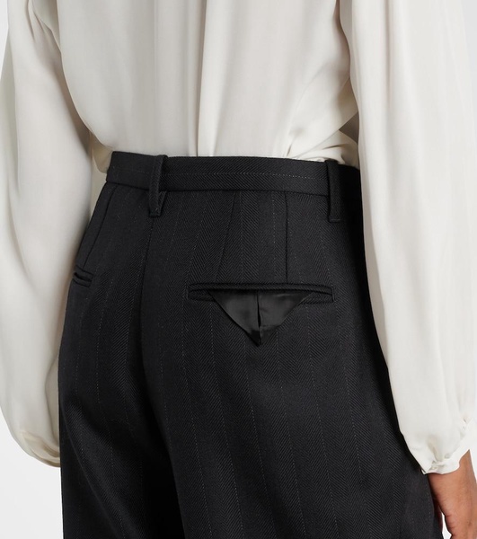 Modern Sophistication pinstripe wool pants