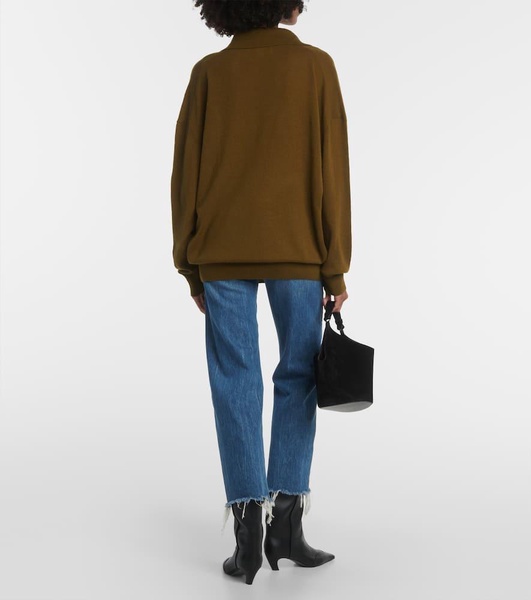 Elsia oversized cashmere polo sweater