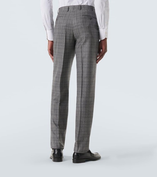 Prince of Wales checked wool suit