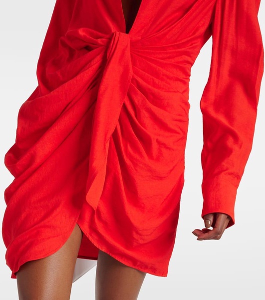 La Robe Bahia draped shirt dress