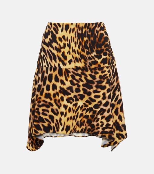 Cheetah-print mini skirt