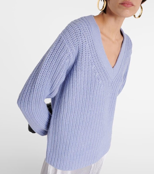 Ribbed-knit sweater