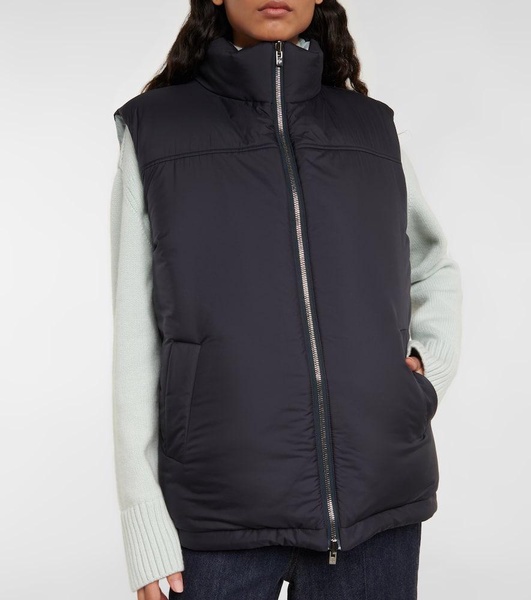 Quilted down vest