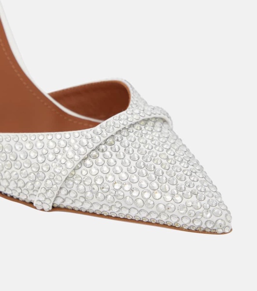 Uma 90 embellished satin mules