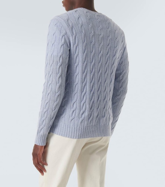 Cable-knit cashmere sweater