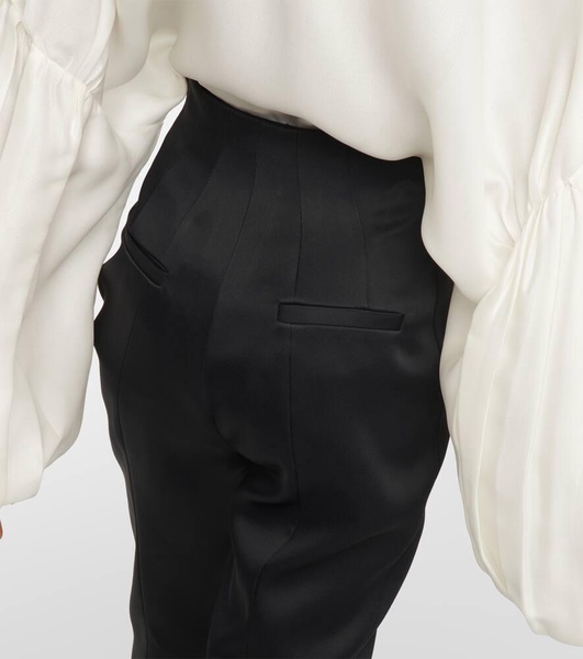 Lenn satin slim pants