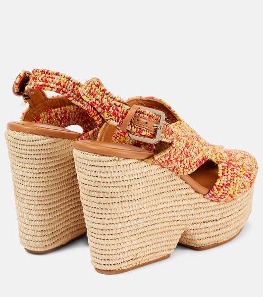 Dolce raffia platform sandals