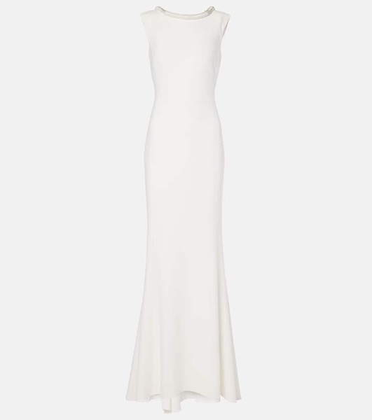 Bridal Corsica embellished cady gown